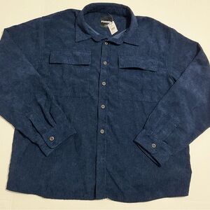 RSQ Navy Corduroy Shirt Jacket